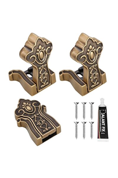 Generic Folding Coat Hooks, 3pcs Hooks for Hanging Wall Hanger Alloy Wall Mounted Heavy Duty Foldable Hooks