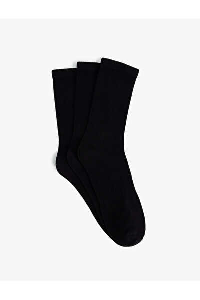 Koton Комплект от 3 чифта памучни тенис чорапи