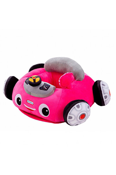 OEM Fotoliu plușat pentru bebeluși - Model de mașină, 55 x 65 cm (FPS-55-roz)