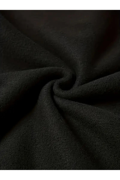 Pink Sky Women's Merry Christmas Printed Black Oversized Sweatshirt Dress