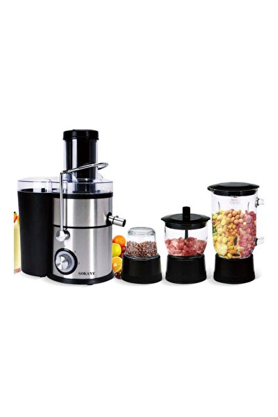 SOKANY 4-In-1 Mixer Juicer 3.0 L 1000 W Sokany-SK629 Black/Silver/Clear