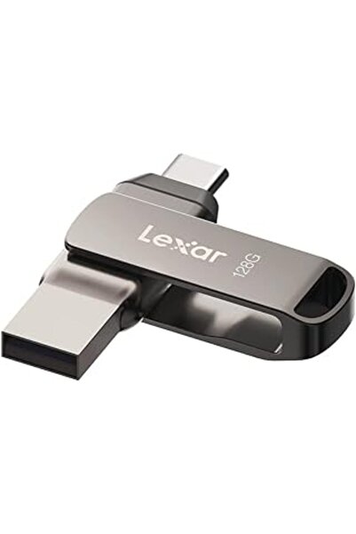 Lexar 64GB USB 3.1 Flash Drive (Type-A & USB-C), Read up to 130 MB/s, Swivel Design