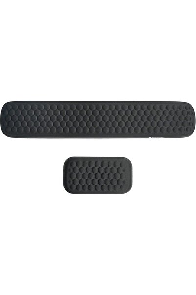 excovip ergonomic memory foam wrist rest set for keyboard and mouse (Black)