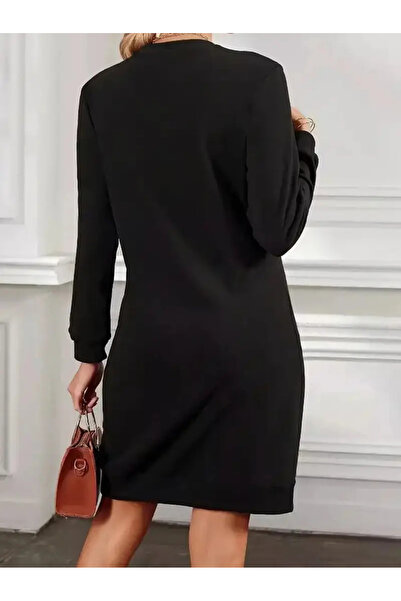 Pink Sky Γυναικείο φόρεμα με φούτερ Heart με τύπωμα Tunic