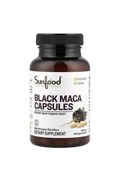 Sunfood Superfoods Maca , جذور الماكا السوداء تعزيز صحة الجنسيه الرجل والمرأه...