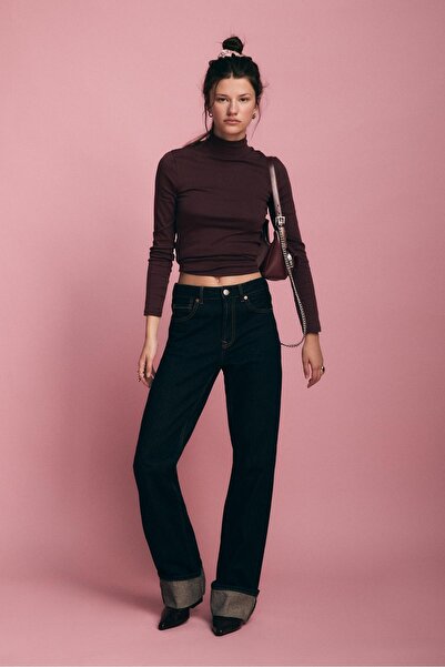 Stradivarius Basic high neck T-shirt