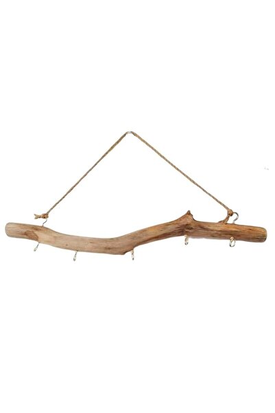 Generic Rustic Driftwood Wooden Wall Mount Hook, Decorative and Durable Branch Coat Rack for Scarves, Hats,
