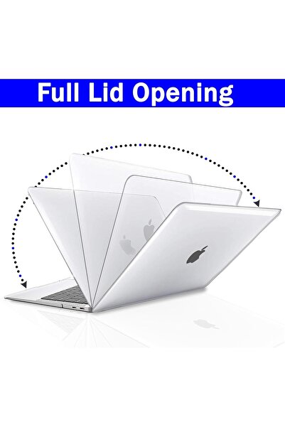 Genrice MacBook Air 13 inch Crystal Clear Case 2020 2019 2018 A2337 M1 A2179 A1932, Plastic Hard
