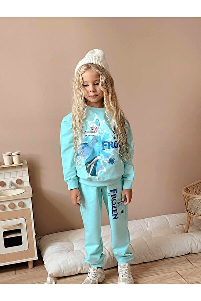 MİLAYS LİFE HOME COLLECTİON Κοριτσίστικο σετ χειμερινής φόρμας 3 κλωστών 100% βαμβακερό χοντρό βαμβακερό χρωματιστό