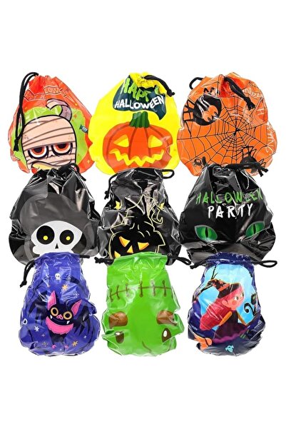 Generic Xufeng-store Halloween Party Favors - Trick or Treat Candy Bag Packing Pouches Gift, 18pcs Goodie B