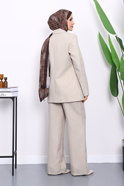 İmajButik Mint Green Buttoned Jacket and Pants Set