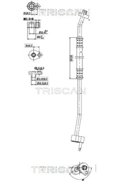 TRISCAN Conducta Presiune Variabila Aer Conditionat Fata Ford C-Max 2/Focus 3...