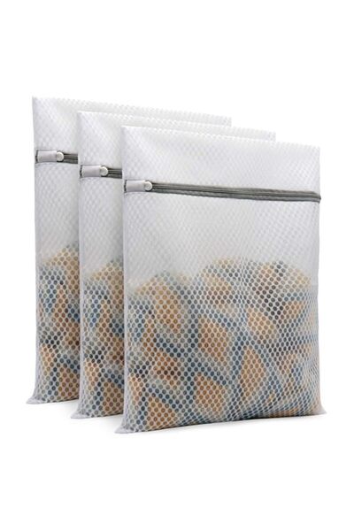 Generic Muchfun 3Pcs Durable Honeycomb Mesh Laundry Bags for Delicates 12 x 16 Inches