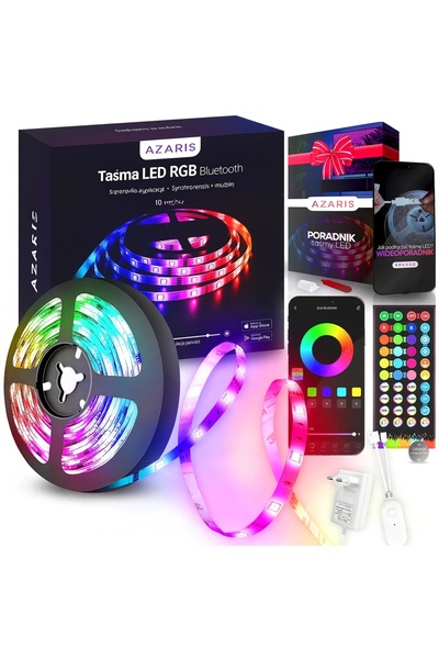 Other TAŚMA RGB LED 10M BLUETOOTH APLIKACJA 300 LED KOLOROWA PILOT MOCNA