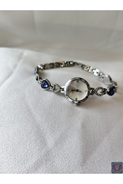 uyguntakıaksesuar Mavi Kalp Taşlı Zarif Kadın Kol Saati – Aşk ve Işıltının Bu...