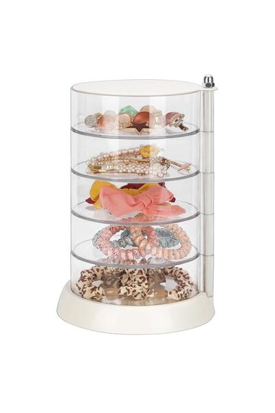 Generic Brand Clear 5-Layer Acrylic Hair Accessories Organizer, Storage Box f...