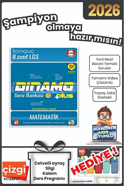 Tonguç Yayınları 8. Sınıf Matematik Dinamo Soru Bankası