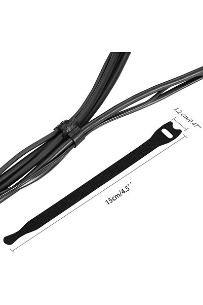 Yelajoy أربطة كابلات قابلة لإعادة الاستخدام وقابلة للتعديل - متعددة الأغراض، 100 قطعة