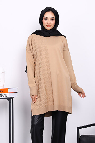 İmajButik Μπισκότα Cold Yarn Mercerized Knitwear Tunic
