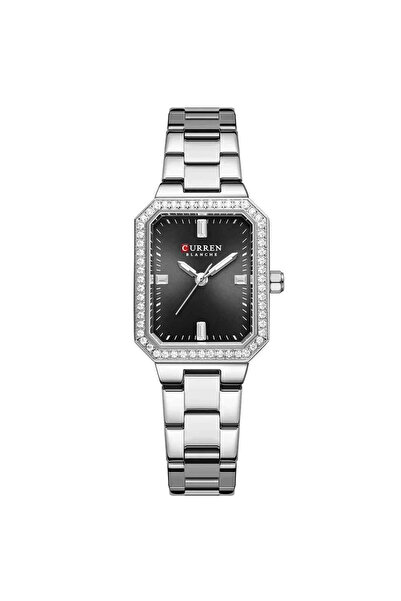 Curren women's watch - Black dial, silver bracelet, elegant and modern style