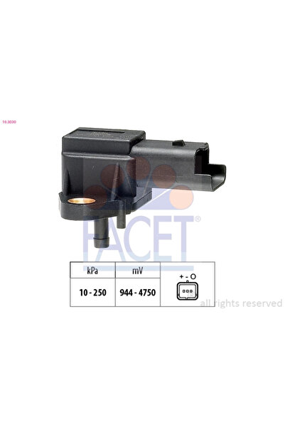 FACET Senzor Presiune Aer Citroen C5 1/C8/Evasion Microbus Peugeot 406/607/806