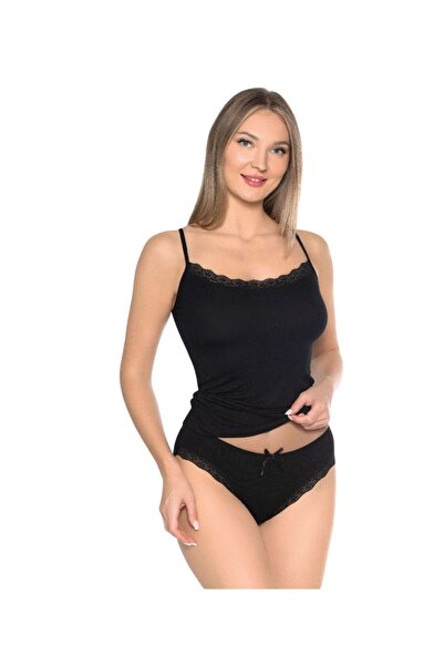 sahram Kadın iç çamaşırı takımı dantelli atlet kilot takım