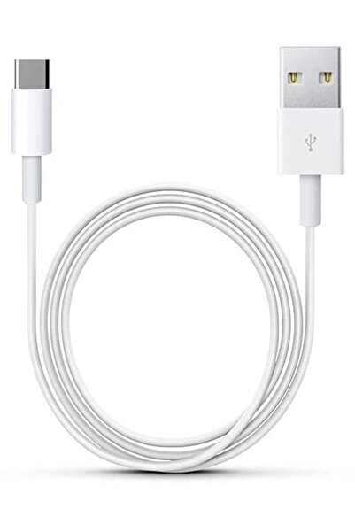 WuW كابل شحن ونقل بيانات سريع 2 أمبير (USB/USB-C)، 1 متر، أبيض