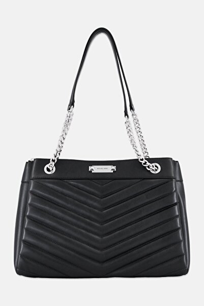 Michael Kors Women Brand Logo Shoulder Bag, Black