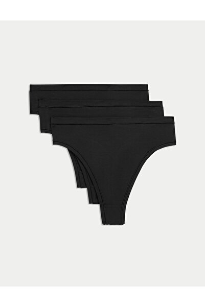 Marks & Spencer 3’lü Flexifit Modal Yüksek Bel Tanga