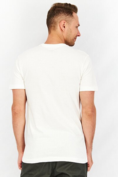 DIFUZED Men Crew Neck Short Sleeve Graphic T-Shirt, White