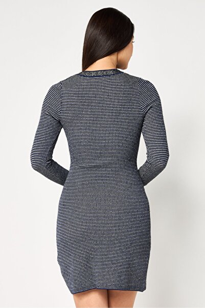 SANDRO Women Textured Mini Dress, Multicolor