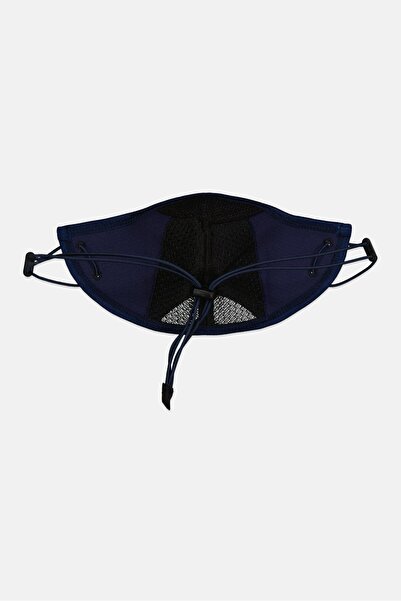 Asics 1 Piece Brand Logo Large Face Mask, Navy