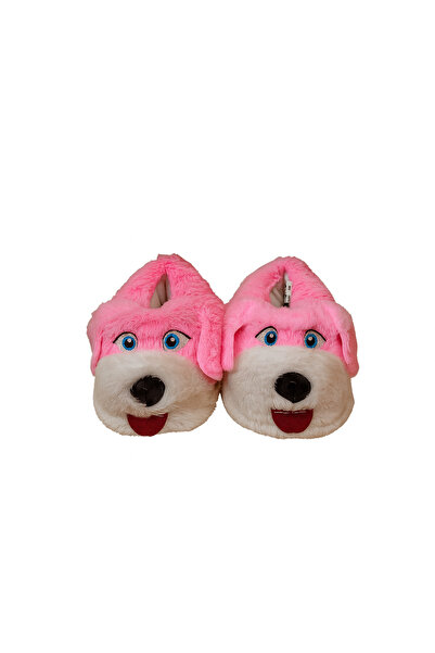 ALB TERLİK AYAKKABI SAN. TİC. LTD. ŞTİ. Dog-Shaped Plush Slippers - Plush, Unisex Slippers, Warm House Slippers, Comfortable Casual Slippers