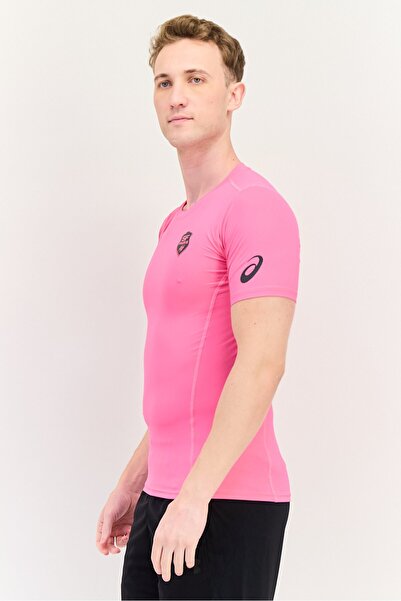 Asics Men Sportswear Fit Short Sleeve SF-Paris Rugby T-Shirt, Stade Pink