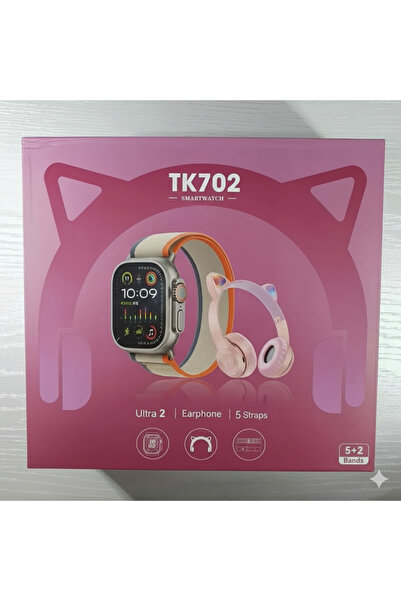 China Smart Watch & Headphones TK702-5 Straps With Earphone-Ultra 2-GREEN