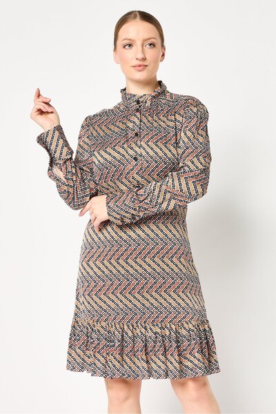 SANDRO Women Allover Print Mini Dress, Multicolor