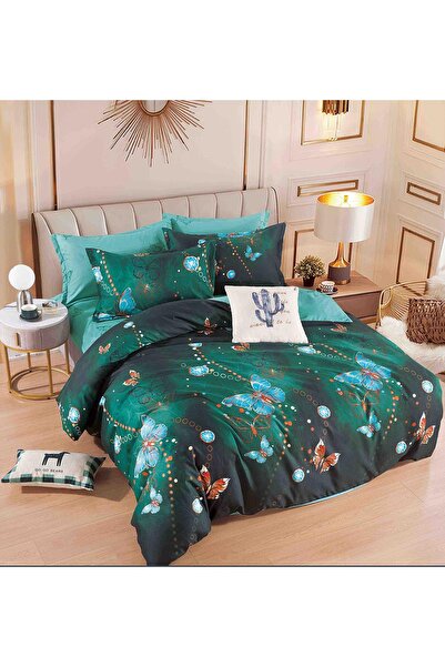 OEM Lenjerie de Pat 1 Persoană, Țesătură tip Finet, 4 piese