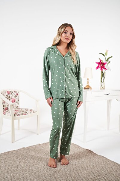 Relax Mode Kadın Süet Gömlek Pijama Takımı - 25334R