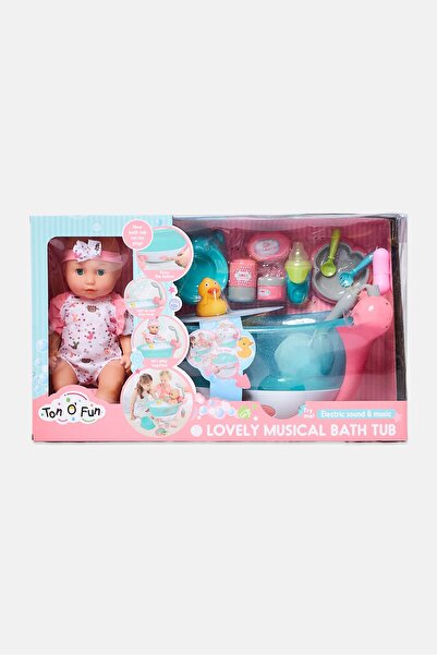 Ton O' Fun مجموعة لعب وقت الاستحمام للدمية الموسيقية الجميلة