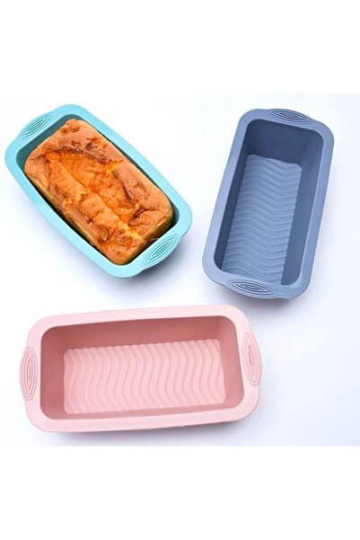 lotfi Silicone Baking Mold for Cakes and Bread, 23 cm x 7.5 cm, Blue
