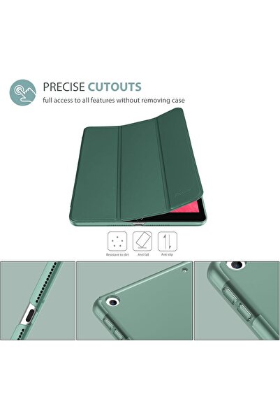PROCASE غطاء iPad 9.7 (2018/2017) رفيع وخفيف الوزن مع ظهر شفاف للغاية - أخضر (TPU)