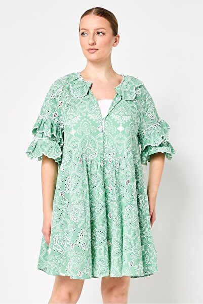 Maje Women Embroidered Mini Dress, Multicolor