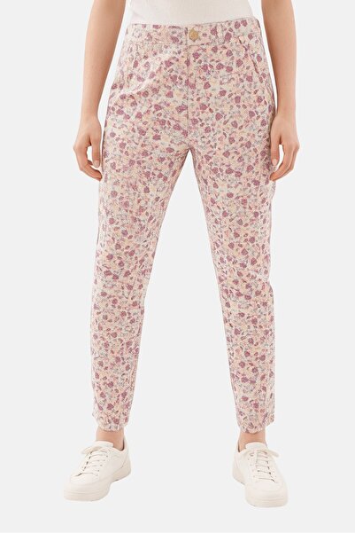 Reiko بنطلون شينو نسائي قصير بنقشة بيزلي، متعدد الألوان