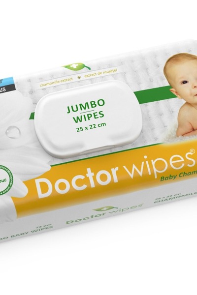 DOCTOR WIPES Șervețele umede cu extract de Gălbenele