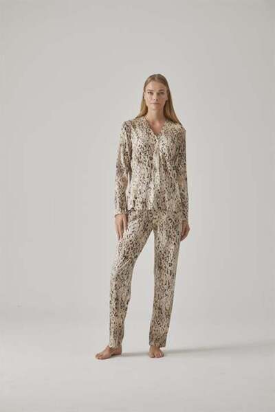 Relax Mode Kadın Gömlek Pijama Takım - 10771