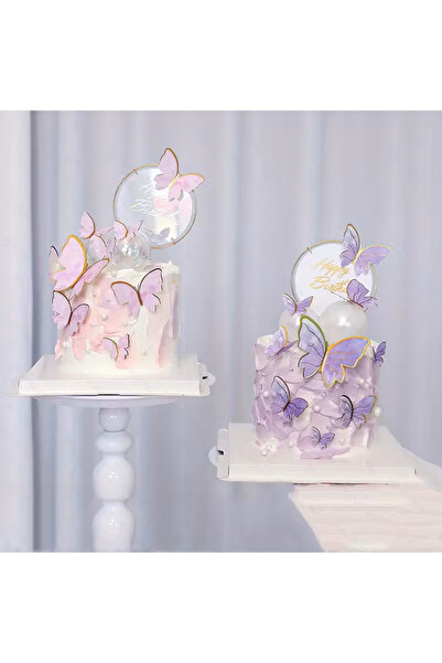 WOMEN 'S HEART PEMBE KELEBEK SÜS 42 ADET