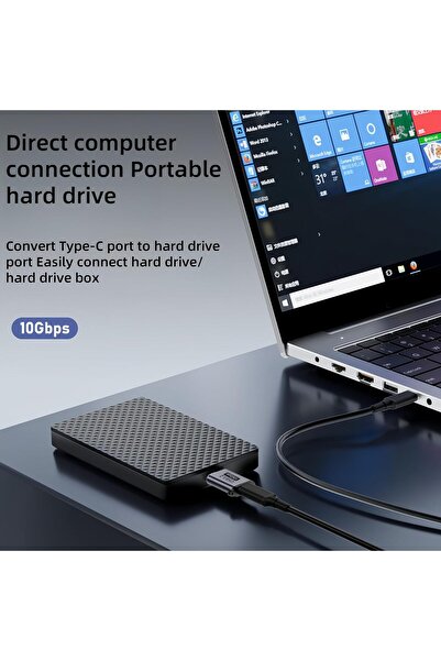 Generic USB-C to Micro B USB3.0 (10Gbps) Adapter Cable for External Portable Hard Drive & Enclosure, S5/Note