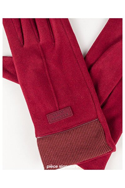 PIECE SIGNATURE قفازات فاخرة للنساء (95% بوليستر 5% سباندكس)