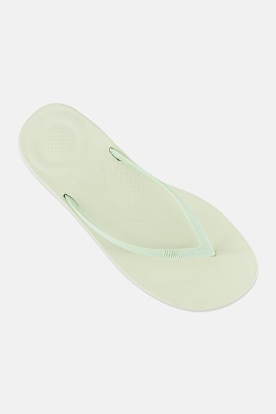 Fitflop Women Iqushion Ergonomic Slip On Slippers, Light Lime Green