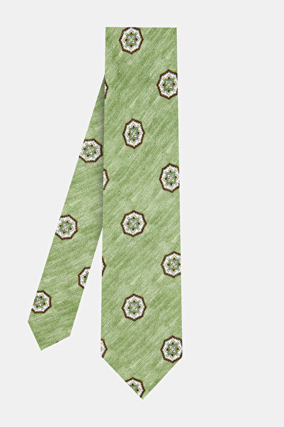 W Collection Green Linen Tie